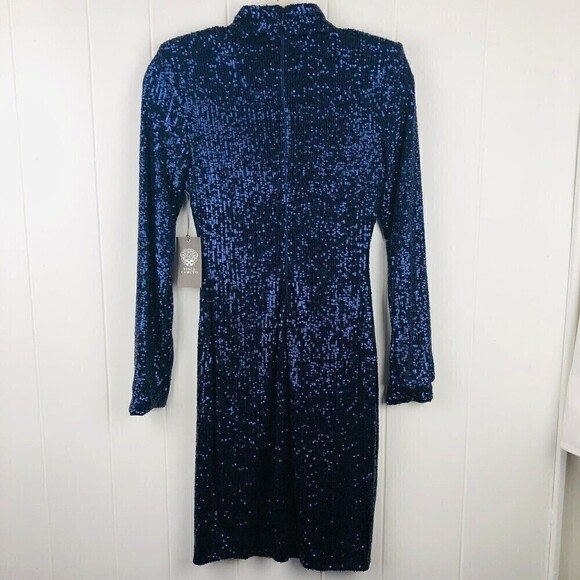 Vince Camuto Womens Sequined Cocktail Dress Size 2 - Picture 5 of 15